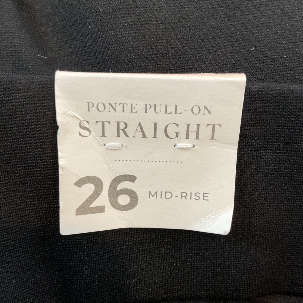 Lane Bryant Women 26L Black Straight Leg Pull On Ponte Knit Dress Pants Tall NWT - Picture 10 of 14